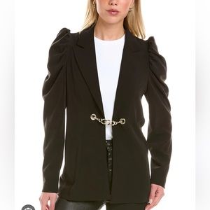 H Halston
Women's Peak-Lapel Chain
Puff-Sleeve Jacket size XXL